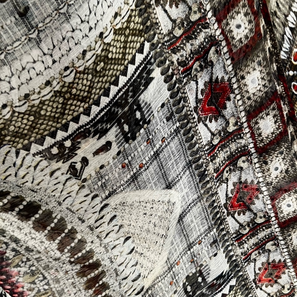 Camilla Oblong Patterned Scarf - Picture 4 of 5